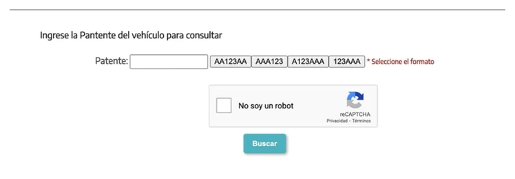 Paso 2 para consultar o cambiar el turno de la VTV en Loma Hermosa